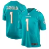 Men Miami Dolphins Tua Tagovailoa #1 Nike Game Jersey 2020 - jerzelite