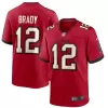 Men Tampa Bay Buccaneers Tom Brady #12 Nike Red Game Jersey - jerzelite