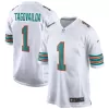 Men Miami Dolphins Tagovailoa #1 Nike White Game Jersey - jerzelite