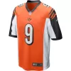 Men Cincinnati Bengals Burrow #9 Nike Orange Game Jersey 2020 - jerzelite