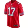 Men Buffalo Bills Josh Allen #17 Nike Red Game Jersey - jerzelite