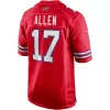 Men Buffalo Bills Josh Allen #17 Nike Red Game Jersey - jerzelite