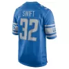 Men Detroit Lions Swift #32 Nike Blue Game Jersey - jerzelite