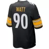 Men Pittsburgh Steelers T.J. Watt #90 Nike Black Game Jersey - jerzelite