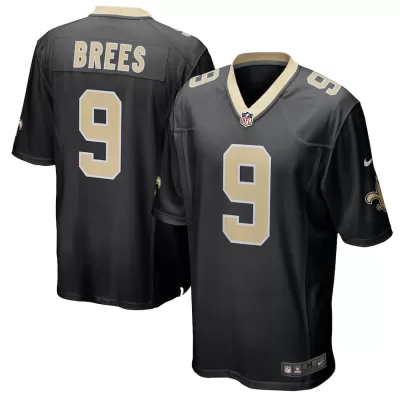 Men New Orleans Saints Brees #9 Nike Black Game Jersey - jerzelite