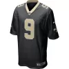 Men New Orleans Saints Brees #9 Nike Black Game Jersey - jerzelite