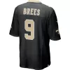 Men New Orleans Saints Brees #9 Nike Black Game Jersey - jerzelite