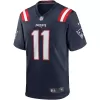 Men New England Patriots Edelman #11 Nike Navy Game Jersey - jerzelite