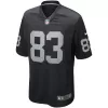 Men Las Vegas Raiders Waller #83 Nike Black Game Jersey - jerzelite