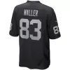 Men Las Vegas Raiders Waller #83 Nike Black Game Jersey - jerzelite