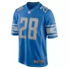 Men Detroit Lions Peterson #28 Nike Blue Game Jersey - jerzelite