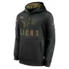 Men Detroit Lions Nike Black NFL Hoodie 2020 - jerzelite