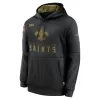 Men New Orleans Saints Nike Black NFL Hoodie 2020 - jerzelite