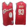 BAPE x Mitchell & Ness Cleveland Cavaliers ABC Red Basketball Swingman Jersey - jerzelite