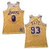 BAPE x Mitchell & Ness Lakers ABC Yellow Basketball Swingman Jersey - jerzelite