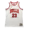 Men's Chicago Bulls Jordan #23 Mitchell & Ness White 1996/97 Swingman NBA Jersey - jerzelite