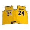 Men's Los Angeles Lakers Kobe Bryant #24 Yellow Swingman Jersey - jerzelite