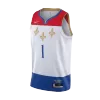 Men's New Orleans Pelicans Zion Williamson #1 Nike White 2020/21 Swingman Jersey - City Edition - jerzelite