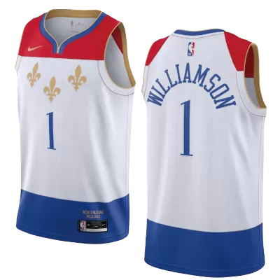 Men's New Orleans Pelicans Zion Williamson #1 Nike White 2020/21 Swingman Jersey - City Edition - jerzelite