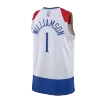 Men's New Orleans Pelicans Zion Williamson #1 Nike White 2020/21 Swingman Jersey - City Edition - jerzelite