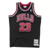 Men's Chicago Bulls Michael Jordan #23 Mitchell & Ness Black 1997-98 Hardwood Classics Player Jersey - jerzelite