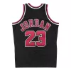 Men's Chicago Bulls Michael Jordan #23 Mitchell & Ness Black 1997-98 Hardwood Classics Player Jersey - jerzelite