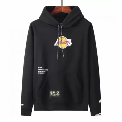 Men's Aape x LA Lakers Black Hoodie - jerzelite