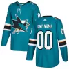 Men San Jose Sharks Adidas Custom NHL Jersey - jerzelite