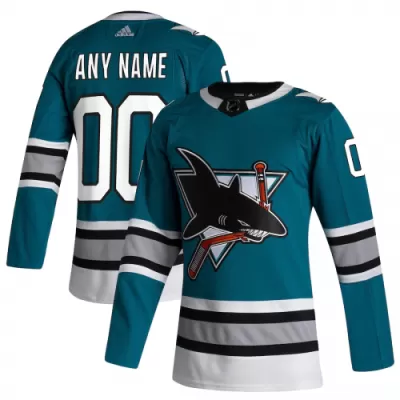 Men San Jose Sharks Adidas Custom NHL Jersey - jerzelite