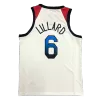 Men's USA Basketball Damian Lillard #6 Nike White 2021 Summer Olympics Jersey - jerzelite