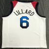 Men's USA Basketball Damian Lillard #6 Nike White 2021 Summer Olympics Jersey - jerzelite