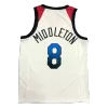 Men's USA Basketball Khris Middleton #8 Nike White 2021 Tokyo Olympics Jersey - jerzelite