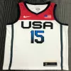 Men's USA Basketball Devin Booker #15 Nike White 2021 Tokyo Olympics Jersey - jerzelite