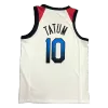 Men's USA Basketball Jayson Tatum #10 Nike White 2021 Tokyo Olympics Jersey - jerzelite