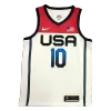 Men's USA Basketball Jayson Tatum #10 Nike White 2021 Tokyo Olympics Jersey - jerzelite