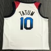 Men's USA Basketball Jayson Tatum #10 Nike White 2021 Tokyo Olympics Jersey - jerzelite