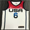 Men's USA Basketball Damian Lillard #6 Nike White 2021 Summer Olympics Jersey - jerzelite