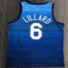 Men's USA Basketball Damian Lillard #6 Nike Navy 2021 Tokyo Olympics Jersey - jerzelite