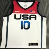 Men's USA Basketball Jayson Tatum #10 Nike White 2021 Tokyo Olympics Jersey - jerzelite