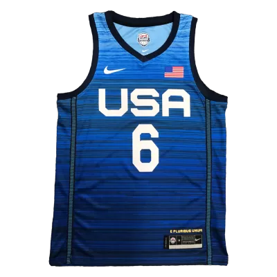 Men's USA Basketball Damian Lillard #6 Nike Navy 2021 Tokyo Olympics Jersey - jerzelite