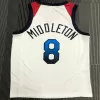 Men's USA Basketball Khris Middleton #8 Nike White 2021 Tokyo Olympics Jersey - jerzelite