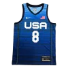 Men's USA Basketball Khris Middleton #8 Nike Navy 2021 Tokyo Olympics Jersey - jerzelite