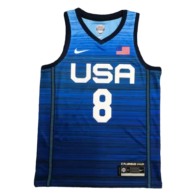 Men's USA Basketball Khris Middleton #8 Nike Navy 2021 Tokyo Olympics Jersey - jerzelite