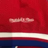 Men's Philadelphia 76ers Allen Iverson #3 Mitchell&Ness Red Name And Number Mesh Top - jerzelite