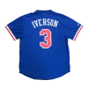 Men's Philadelphia 76ers Allen Iverson #3 Mitchell&Ness Blue Name And Number Mesh Top - jerzelite