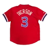 Men's Philadelphia 76ers Allen Iverson #3 Mitchell&Ness Red Name And Number Mesh Top - jerzelite