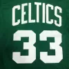 Men's Boston Celtics Larry Bird #33 Mitchell&Ness Green Name And Number Mesh Top - jerzelite