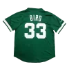 Men's Boston Celtics Larry Bird #33 Mitchell&Ness Green Name And Number Mesh Top - jerzelite