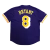 Men's Los Angeles Lakers Kobe Bryant #8 Mitchell&Ness Purple Name And Number Mesh Top - jerzelite