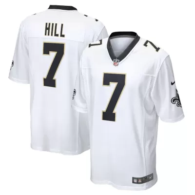 Men New Orleans Saints HILL #7 Nike White Game Jersey - jerzelite